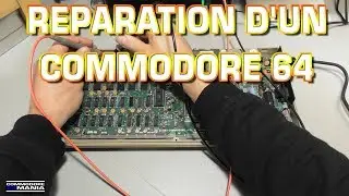 Réparation d'un Commodore 64 HS Black Screen ASSY 250407 + changement des condensateurs