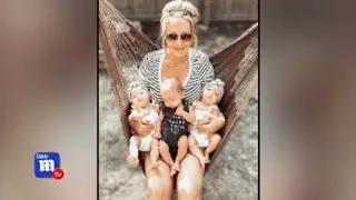 Mom with miracle IVF triplets shares story with DailyMailTV - DailyMailTV
