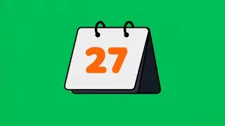 Calendar Animation Green Screen