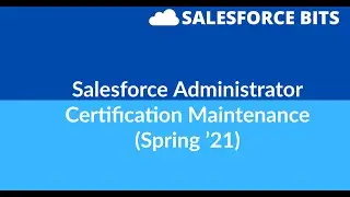 Salesforce Administrator Certification Maintenance (Spring ’21)