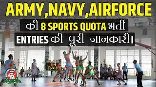 Complete information about 8 Sports Quota Recruitment Entries of Army Navy Airforce | Centurion D...