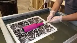 Hydro dipped beer bottle in pink camo