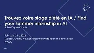 Étudiant(e)s de maîtrise : Trouvez votre stage d'été en IA - 14 pitchs de stage en startups