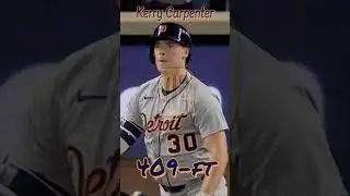 Kerry Carpenter Launched a HR in the ALDS with a 112.5 MPH Exit Velo - 2nd highest of MLB Div Round
