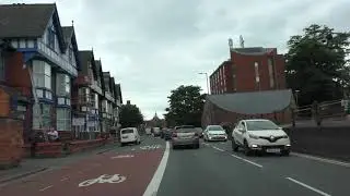 Driving On Droitwich Road, Barbourne Road, Upper Tything & St Mary's Street, Worcester, England