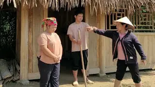 18 year old girl started to plant corn, peanuts, and melon - boyfriend came to help