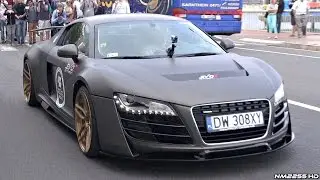 Prior Design Audi R8 PD GT850 LOUD Accelerations in Monaco!