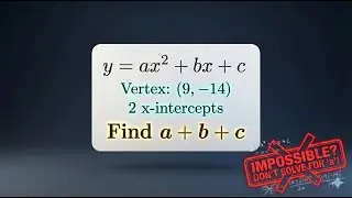 SAT Math Hack: Vertex Form & Coefficients