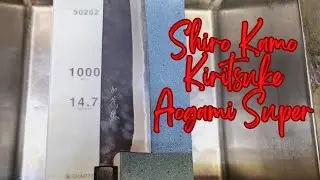 Shiro Kamo Kiritsuke Sharpening on Naniwa/Shapton