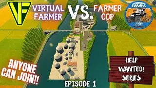Help My Build Me Farm! | Virtual Farmer vs @FarmerCop | Farming Simulator 22