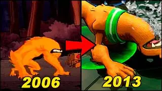 Evolution of Wildmutt in Ben 10 Games (2006-2013)