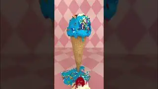 The Melting Ice Cream Cone w/ Sprinkles #Shorts