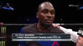 Fight Night Auckland: Derek Brunson Octagon Interview