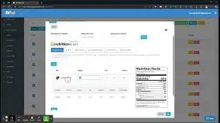 Adding Nutrition Facts to Meals | GoPrep | Meal Prep Software