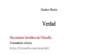 Verdad - Gustavo Bueno - Tesela 123