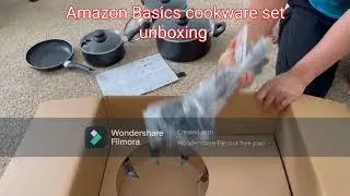 Unboxing & honest review of 15 piece non stick cookware set of Amazon basics