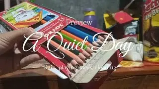 A Quiet Day || Rain, playing cards, cleaning