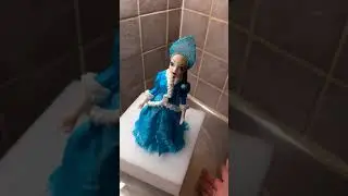 100% handmade fondant cake topper Snow Queen