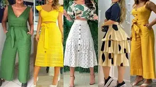 Nuevos Vestidos largos de moda mujers 2025/Long casual dresses design ideas for ladies