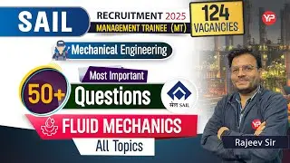 Fluid Mechanics, 25 Most Important Questions for (Mechanical & Civil) SAIL CBT Exam Preparation