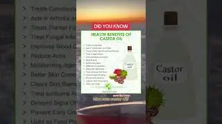 Health Benefits of Castor Oil