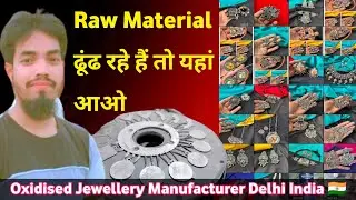 Raw Materials Pendant Jewellery|| Oxidised Manufacturer Delhi Turkman Gate, Nikhil Crome Plating 😲💐