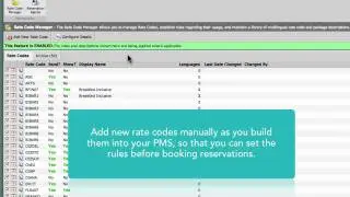 Rate Code Manager - Portal Training 011212