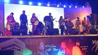Happy new year musical night 2025 Zeta 1 mall islamabad performance Ustad jaan dhol group PK&UK