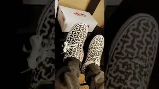 Supreme vans on feet