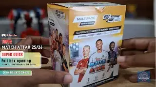 SUPER QUICK 🔥 FULL BOX OF MATCH ATTAX 25/26 MULTIPACKS! 🤯 What's inside?!🔥