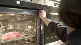 AEG Four combin&eacute; vapeur | Thermom&egrave;tre de cuisson &agrave; sonde