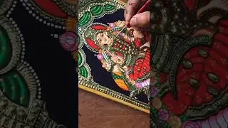 Stunning tanjore art in making! thanjavur paintings! gold work tanjore paintings! tanjore art easy