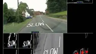 Automatic real-time road marking recognition using a feature driven approach- 1