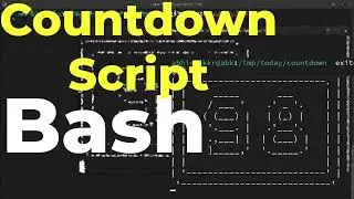 Countdown (BASH) Script in Terminal, for multi-digit counters | 
