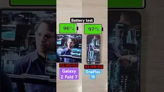 Сравнение времени автономной работы Samsung Galaxy Z Fold 7 и OnePlus 15!