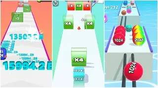 2048 Ultimate Race | Jelly Run 2048 vs Number Run Merge Infinity &ndash; 16ab vs 20,904B