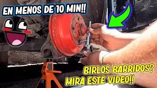 ✅COMO REPARAR LA ROSCA O LA CUERDA DEL TAMBOR O DISCO DE FRENO DE TU AUTO🚘/YA NO APRIETAN LOS BIRLOS