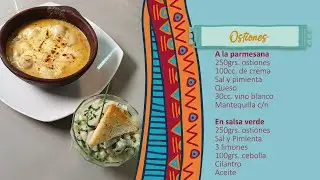 Ostiones a la parmesana y en salsa verde - Un toque de sabor