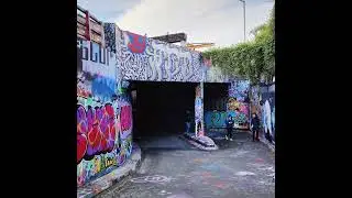 Leake Street graffiti / street art tunnel, London England; March 27, 2024