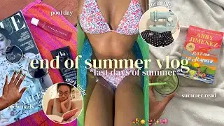 summer vlog ☀️👙 pool day, new nails, current read, + more!