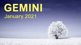 GEMINI JANUARY 2021 TAROT READING - YOUTUBE 