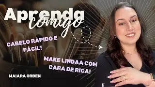 Arrume-se Comigo: Cabelo + Make de Todo Dia 💄✨ #maquiaefala - Crochê da Mai