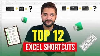 📈 Excel Shortcuts 2024 | Best Excel Shortcuts | Keyboard Shortcuts You Must Know! 🚀