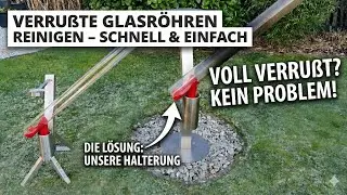 Feuerrohr Glas schwarz? Die L&ouml;sung f&uuml;r Pelletfackel, Rh&ouml;nfackel & Aldi Belavi