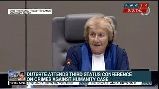 ICC Judge Korner: If Mr. Duterte wishes to leave for any reason, he may do so | ANC