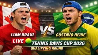 Liam Draxl vs Gustavo Heide 🎾LIVE TENNIS DAVIS CUP 2026 | Qualifying Round