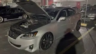 JDM Car Meet in Miami.  Coldest night in over a decade!