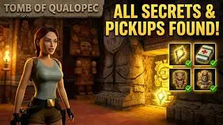 Tomb Raider Remastered | Level 4 Tomb of Qualopec | All Pickups and Secrets
