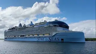 Strolling About & Seeing THE STAR OF THE SEAS Off on Her Maiden Voyage ! #royalcarribean 