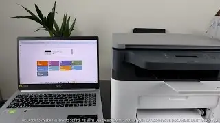 Как подключить HP Laserjet 135W к ПК с помощью USB-кабеля, отсканировать документ, распечатать ег...